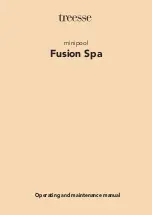 Предварительный просмотр 1 страницы treesse FUSION SPA Operating And Maintenance Manual