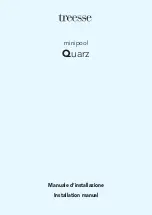 treesse Quarz 212 Installation Manual preview