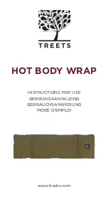 TREETS HOT BODY WRAP Instructions For Use Manual предпросмотр