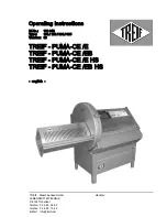 Treif PUMA-CE /E HS Series Operating Instructions Manual предпросмотр