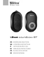 TrekStor i.Beat soundboxx BT Operating Instructions Manual preview