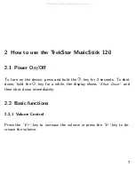 Preview for 9 page of TrekStor MusicStick 120 Manual