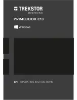 TrekStor PrimeBook P13 Operating Instructions Manual preview