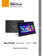 Предварительный просмотр 1 страницы TrekStor SurfTab wintron 10.1 3G Operating Instructions Manual