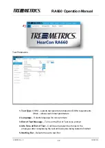 Preview for 44 page of Tremetrics RA660 Operation Manual