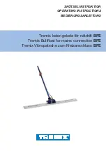 Tremix BFE 1.5 Operating Instructions Manual предпросмотр