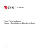 Trend Micro TippingPoint 2200T Hardware Specification And Installation Manual preview