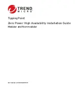 Preview for 1 page of Trend Micro TippingPoint ZPHA Installation Manual