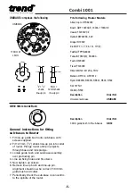 Preview for 5 page of TREND COMBI 1001 Manual