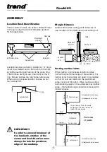 Preview for 8 page of TREND COMBI 65 Manual