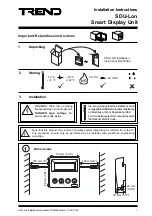 TREND SDU-Lon Installation Instructions Manual предпросмотр