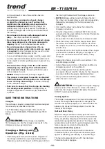 Preview for 16 page of TREND T18S/R14 Original Instructions Manual