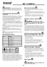 Preview for 23 page of TREND T18S/R14 Original Instructions Manual