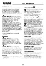 Preview for 42 page of TREND T18S/R14 Original Instructions Manual