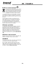 Preview for 59 page of TREND T18S/R14 Original Instructions Manual