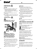 Preview for 19 page of TREND T5MK1 Instructions Manual