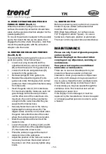 Preview for 14 page of TREND T7E Original Instructions Manual