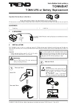 Preview for 1 page of TREND TONN/BAT Installation Instructions