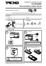 Preview for 1 page of TREND XCITE/BBC Installation And Mounting Instructions