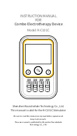 Preview for 1 page of trendmedic TENS-EMS R-C101C Instruction Manual