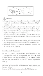 Preview for 16 page of trendmedic TENS-EMS R-C101C Instruction Manual