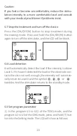 Preview for 23 page of trendmedic TENS-EMS R-C101C Instruction Manual