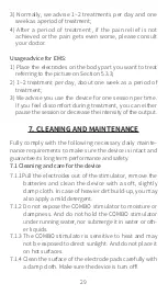 Preview for 29 page of trendmedic TENS-EMS R-C101C Instruction Manual