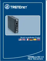 TRENDnet 1000 Base-SX/LX Quick Installation Manual предпросмотр