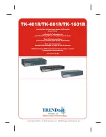 Preview for 1 page of TRENDnet 401R - TK KVM Switch User Manual