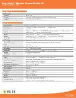 Preview for 3 page of TRENDnet SecurView TV-M7110WK Datasheet