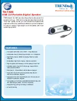 TRENDnet TA-102S Specifications preview