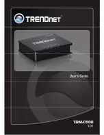 Preview for 1 page of TRENDnet TDM-C500 User Manual