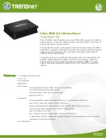 Предварительный просмотр 1 страницы TRENDnet TDM-C504 Specifications