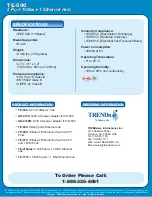 Preview for 2 page of TRENDnet TE-500 Specifications