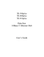 Preview for 1 page of TRENDnet TE-500plus User Manual