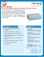 Preview for 1 page of TRENDnet TE100-DX16E Specifications