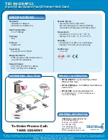 Preview for 2 page of TRENDnet TE100-DX4PCI Specifications