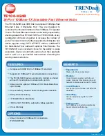 Preview for 1 page of TRENDnet TE100-H16R Specifications