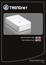 TRENDnet TE100-MP1UN Quick Installation Manual preview