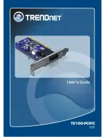 TRENDnet TE100-PCIFC User Manual preview