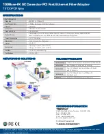 Preview for 2 page of TRENDnet TE100-PCIFXplus Datasheet