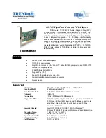 Preview for 1 page of TRENDnet TE100-PCIWplus Specifications