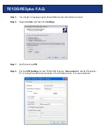 Preview for 10 page of TRENDnet TE100-PS3plus Frequently Asked Questions Manual