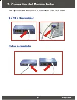 Preview for 8 page of TRENDnet TE100-S16Eplus (Spanish) Guía Del Usuario