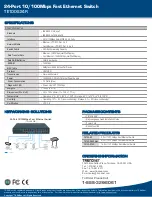 Preview for 2 page of TRENDnet TE100-S24R Specifications