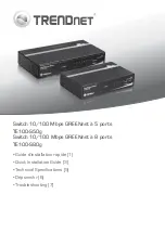 Preview for 1 page of TRENDnet TE100-S50g Quick Installation Manual