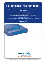 TRENDnet TE100-S55Eplus - Switch User Manual preview