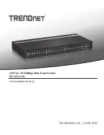 Preview for 1 page of TRENDnet TEG-2248WS - Gigabit Web Smart Switch Quick Installation Manual