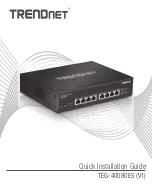 TRENDnet TEG-40080ES Quick Installation Manual preview