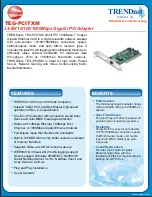 Preview for 1 page of TRENDnet TEG-PCITXM Specifications